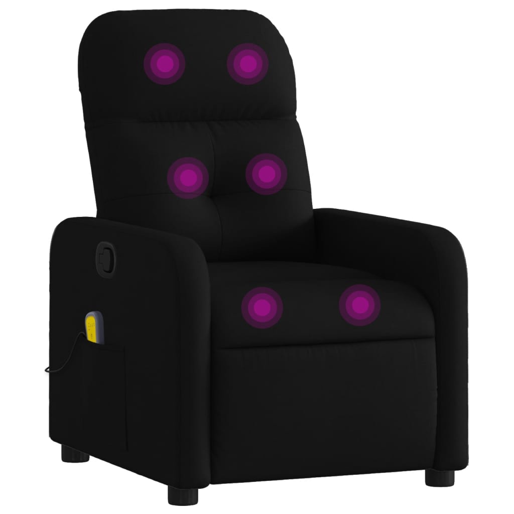 Vidaxl massagestoel met zwarte stof