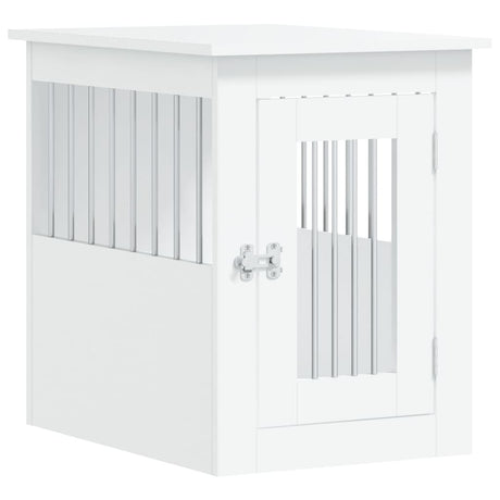 Vidaxxl Hundebox 45x62x59 cm Holzwerkstoff weiß
