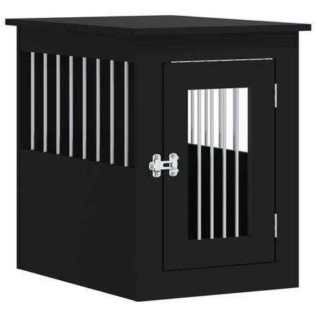 VidaXL Hundebox 45x62x59 cm, fertiges Holz, schwarz