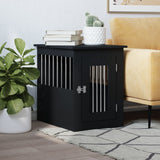 VidaXL Hundebox 45x62x59 cm, fertiges Holz, schwarz