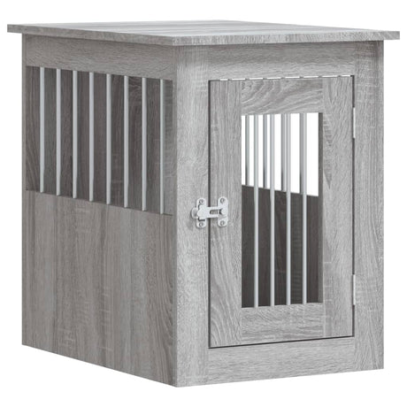 Vidaxxl Hundebox 45x62x59 cm, Holzwerkstoff, Sonomagrau
