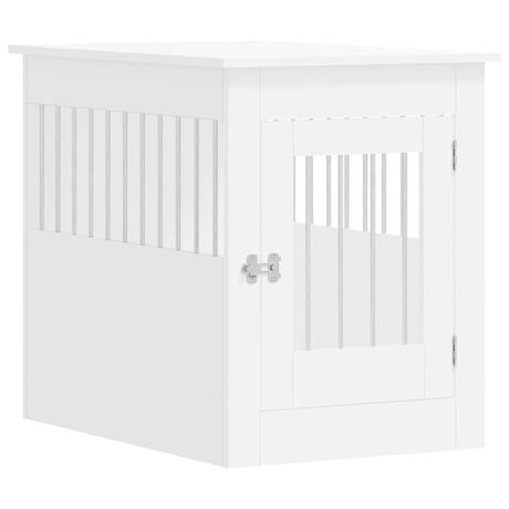 Vidaxxl Hundebox 55x80x68 cm Holzwerkstoff weiß