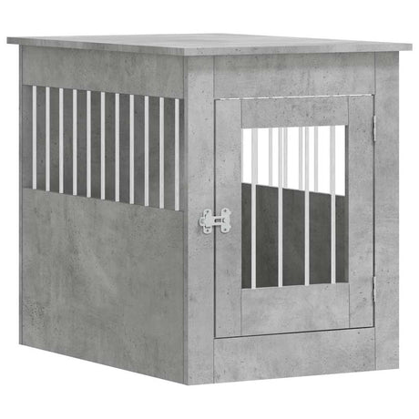 Vidaxl Hundebox 55 x 80 x 68 cm Holzwerkstoff Betongrau