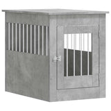 Vidaxl Hundebox 55 x 80 x 68 cm Holzwerkstoff Betongrau