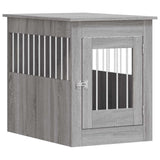 Vidaxl Hundebox 55 x 80 x 68 cm aus handgefertigtem Holz in Sonoma-Grau