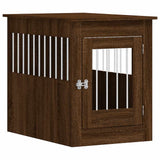 Vidaxxl Hundebox 55 x 80 x 68 cm verarbeitetes Holz in der Farbe Eichenbraun
