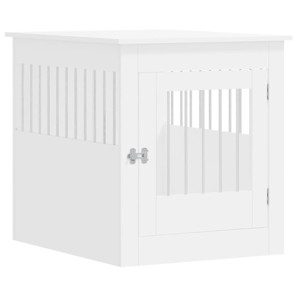 Vidaxxl Hundebox 64,5x80x71 cm Holzwerkstoff weiß