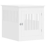 Vidaxxl Hundebox 64,5x80x71 cm Holzwerkstoff weiß