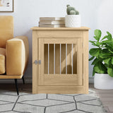 Vidaxl hondenbench 64,5x80x71 cm bewerkt hout sonoma eikenkleurig