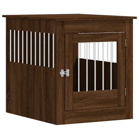 Vidaxxl Hundebox 64,5 x 80 x 71 cm, fertige Holzfarbe, braune Eiche
