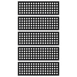 Vidaxl -Treppenmatten 5 ST 25x75 cm Gummi