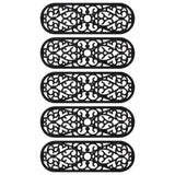 Vidaxl -Treppenmatten 5 ST 25x75 cm Gummi