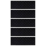 Vidaxl -Treppenmatten 5 ST 25x75 cm Gummi