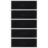 Vidaxl -Treppenmatten 5 ST 25x75 cm Gummi