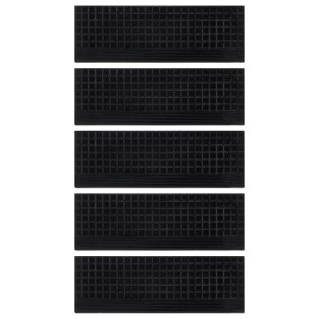 Vidaxl -Treppenmatten 5 ST 25x75 cm Gummi