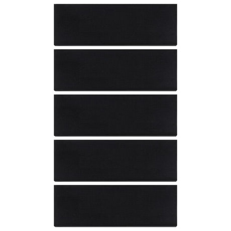 Vidaxl -Treppenmatten 5 ST 25x75 cm Gummi