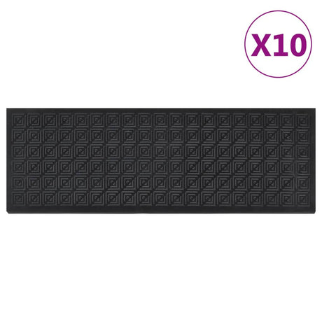 Vidaxx Stufenmatten 10 Stück 25x75 cm Gummi