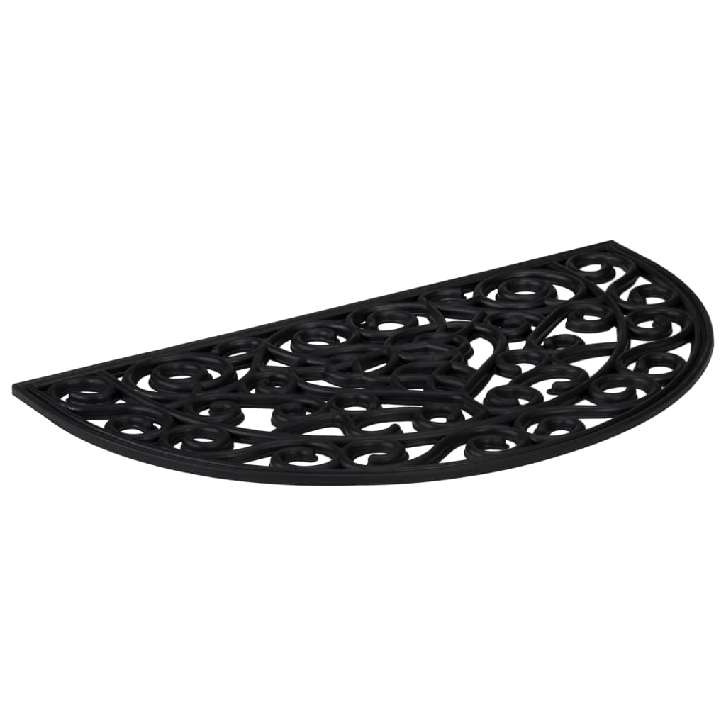 Vidaxx Fußmatte halbrund 45x75 cm Gummi