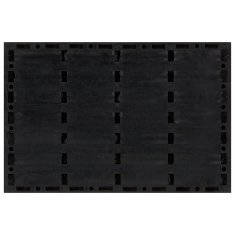Vidaxx Fußmatte rechteckig 40x60 cm aus Gummi und Kokosfaser