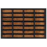 Vidaxx Fußmatte rechteckig 40x60 cm aus Gummi und Kokosfaser