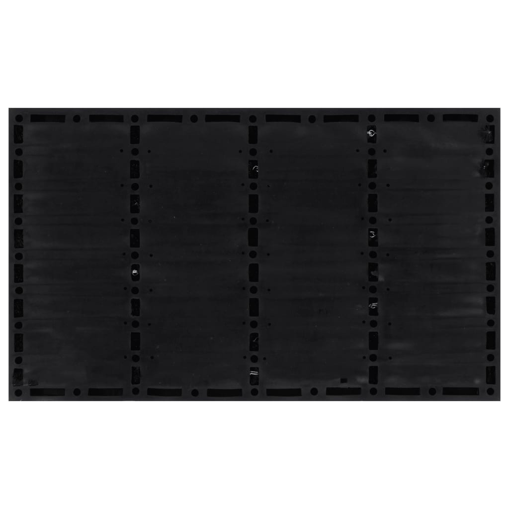 Vidaxx Fußmatte rechteckig 45x75 cm aus Gummi und Kokosfaser