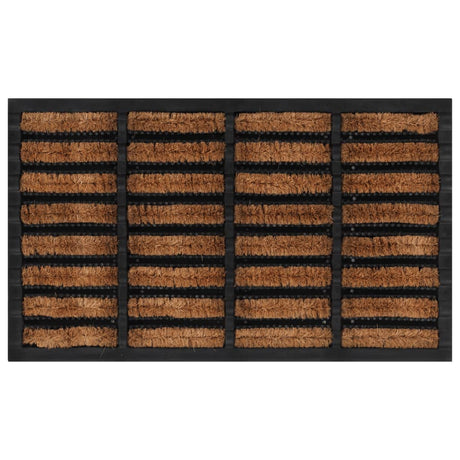 Vidaxx Fußmatte rechteckig 45x75 cm aus Gummi und Kokosfaser