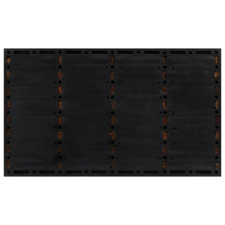 Vidaxx Fußmatte rechteckig 45x75 cm aus Gummi und Kokosfaser