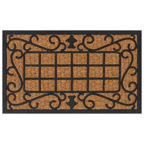 Vidaxx Fußmatte rechteckig 45x75 cm aus Gummi und Kokosfaser