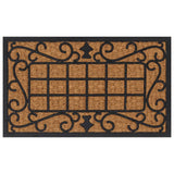 Vidaxx Fußmatte rechteckig 45x75 cm aus Gummi und Kokosfaser