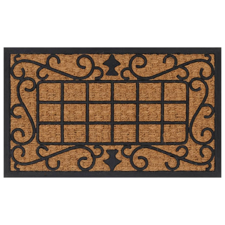 Vidaxx Fußmatte rechteckig 45x75 cm aus Gummi und Kokosfaser