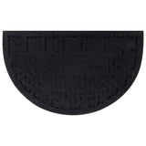 Vidaxx Fußmatte halbrund 45x75 cm Gummi und Kokosfaser