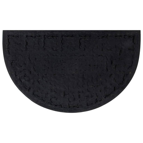 Vidaxx Fußmatte halbrund 45x75 cm Gummi und Kokosfaser