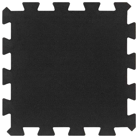 Vidaxxl Gummifliesen 16 Stück 16 mm 30x30 cm schwarz