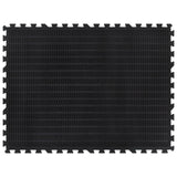 Vidaxxl Gummifliese 12 mm 90x120 cm schwarz