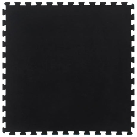 VidaXL Gummifliese 12 mm 100x100 cm schwarz