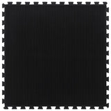 VidaXL Gummifliese 12 mm 100x100 cm schwarz