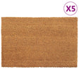 Vidaxx Fußmatten 5 Stück 40x60 cm getuftete Kokosfaser natur