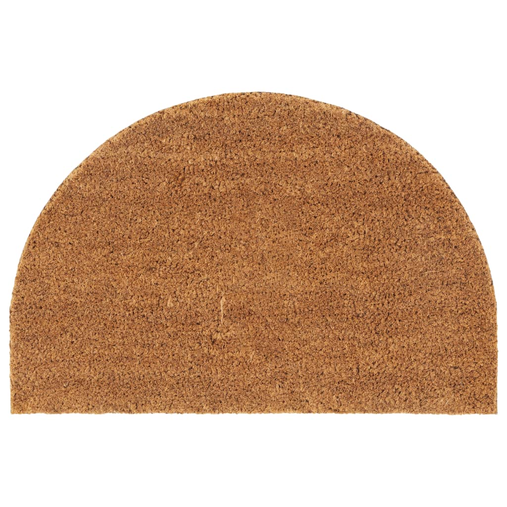 Vidaxx Fußmatte halbrund 40x60 cm getuftete Kokosfaser natur