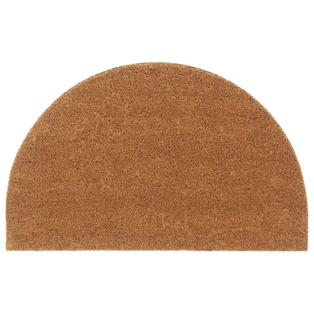 Vidaxx Fußmatte halbrund 50x80 cm getuftete Kokosfaser natur