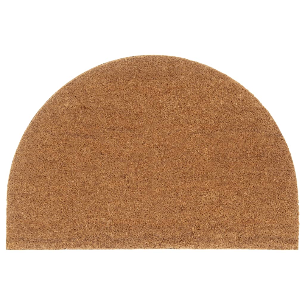 Vidaxx Fußmatte halbrund 60x90 cm getuftete Kokosfaser natur
