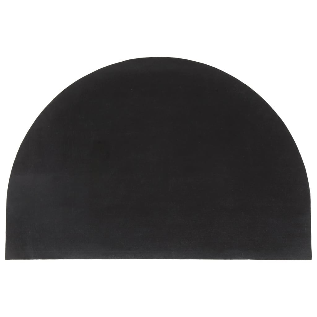 Vidaxx Fußmatte halbrund 60x90 cm getuftete Kokosfaser natur