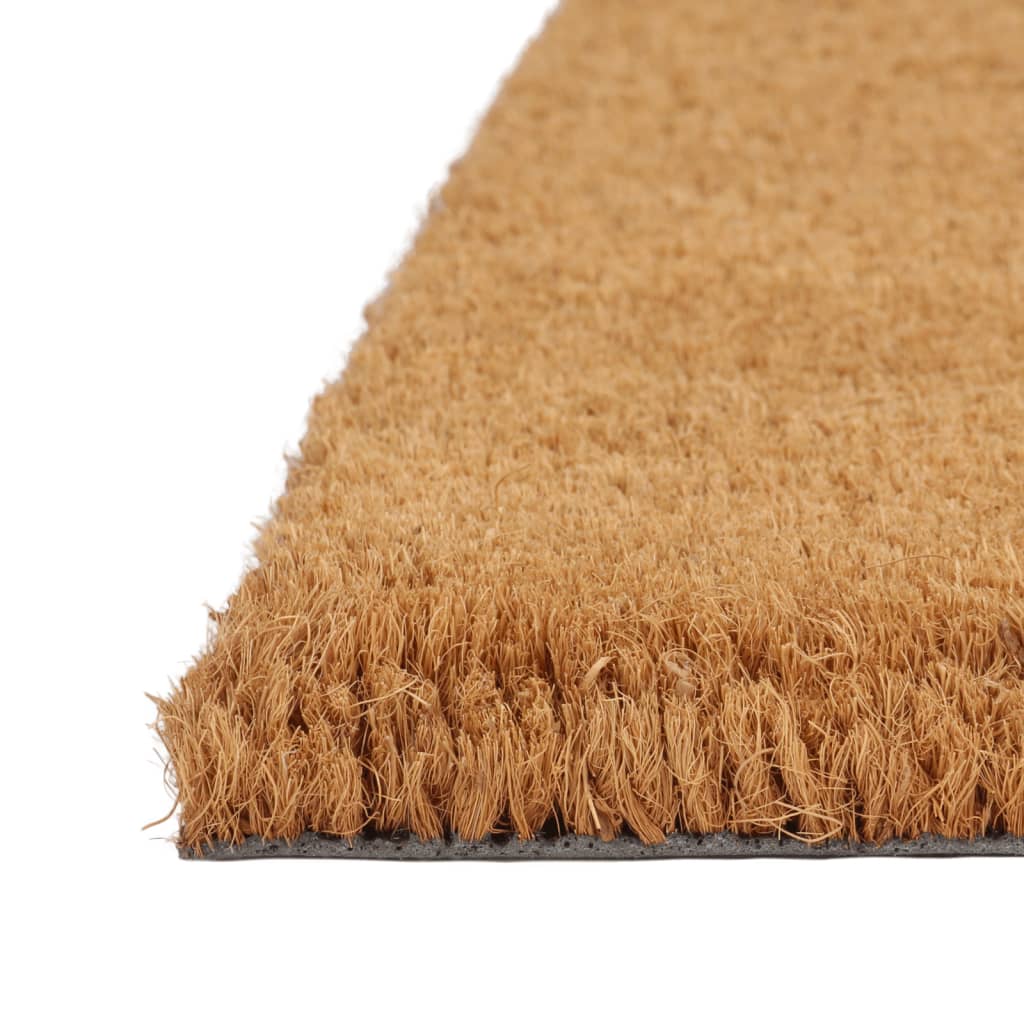 Vidaxx Fußmatte halbrund 60x90 cm getuftete Kokosfaser natur