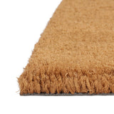 Vidaxx Fußmatte halbrund 60x90 cm getuftete Kokosfaser natur