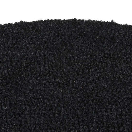 Vidaxx Fußmatte halbrund 40x60 cm getuftete Kokosfaser schwarz