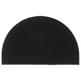 Vidaxx Fußmatte halbrund 50x80 cm getuftete Kokosfaser schwarz