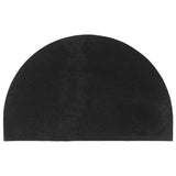 Vidaxx Fußmatte halbrund 50x80 cm getuftete Kokosfaser schwarz