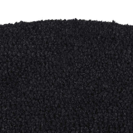 Vidaxx Fußmatte halbrund 50x80 cm getuftete Kokosfaser schwarz