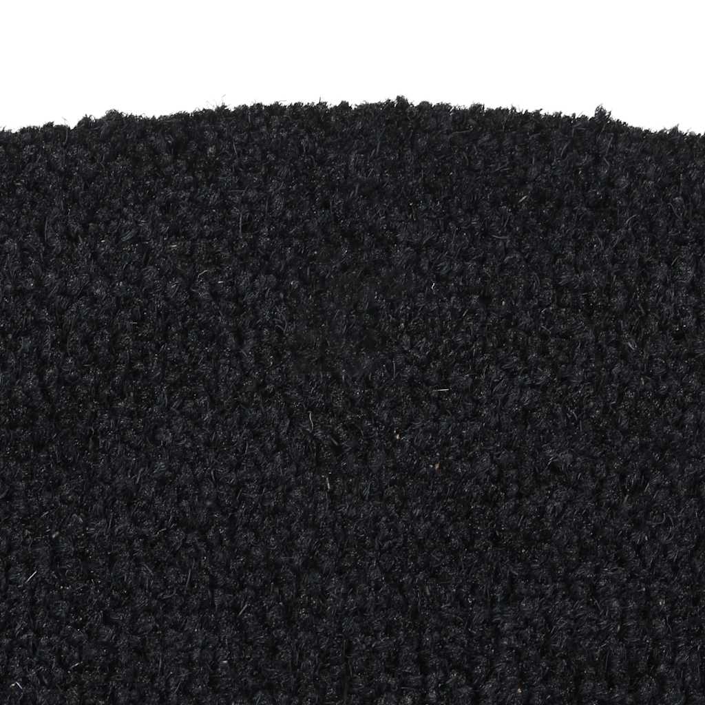 Vidaxx Fußmatte halbrund 50x80 cm getuftete Kokosfaser schwarz