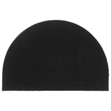 VidaXL Fußmatte halbrund 60x90 cm getuftete Kokosfaser schwarz