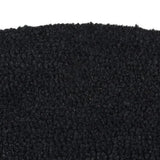 VidaXL Fußmatte halbrund 60x90 cm getuftete Kokosfaser schwarz